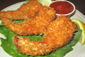 Deep fried jumbo shrimp