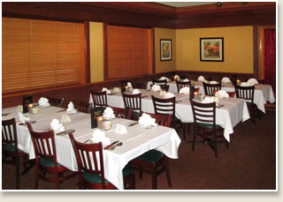 Banquets room at Jameson's Original Charhouse in Arlington Heights